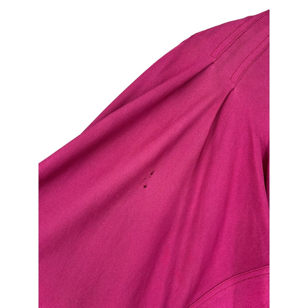 Vintage Jean Muir Original England Maxi Batwing Cape Dress Womens 12 Magenta - Picture 13 of 16